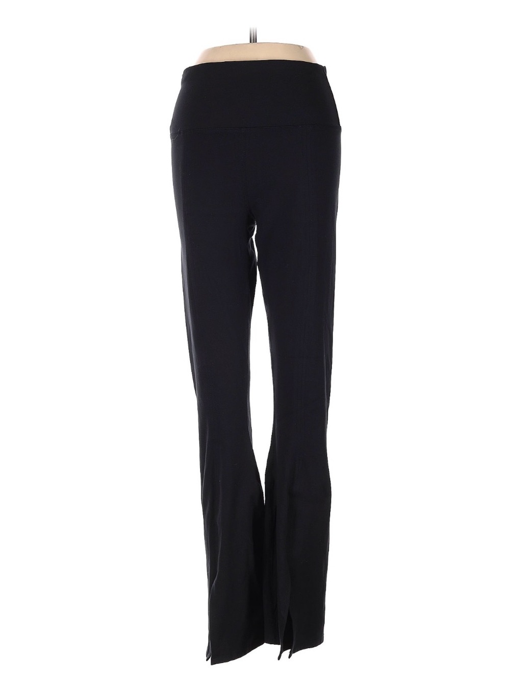 Wildfox Black Flared Leggings with Red Logo